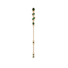 Afbeelding in Gallery-weergave laden, Bobby Rose Jewelry Oorbel Green Elegance Onyx (Per stuk)