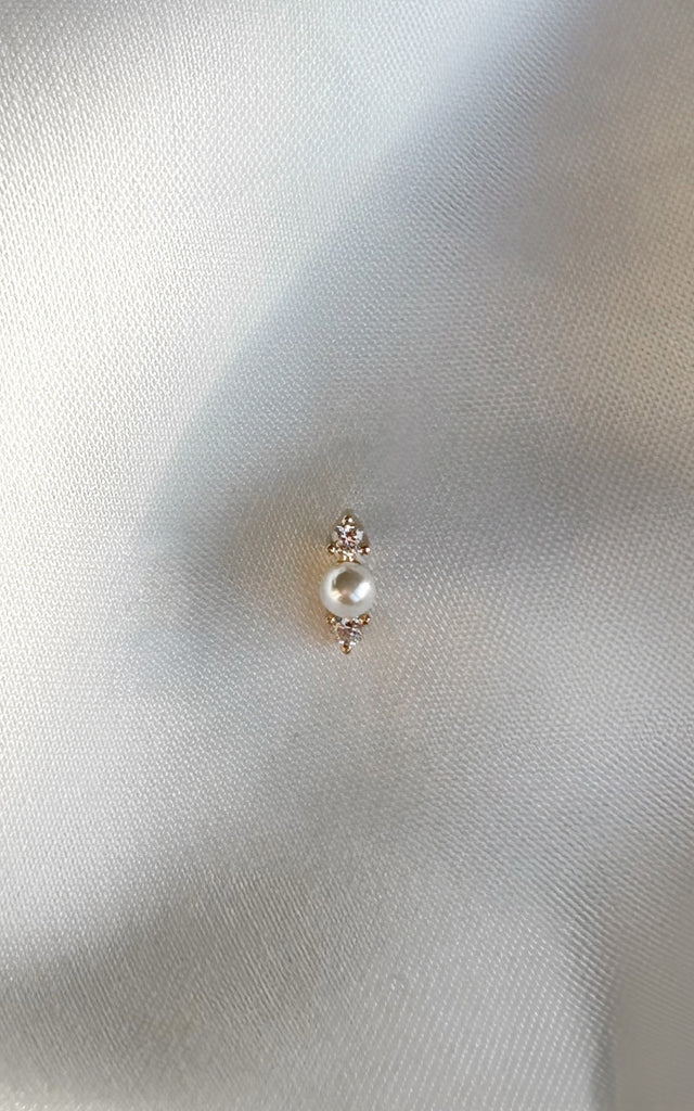 Bobby Rose Jewelry Oorbel Papillon Pearl (per stuk)