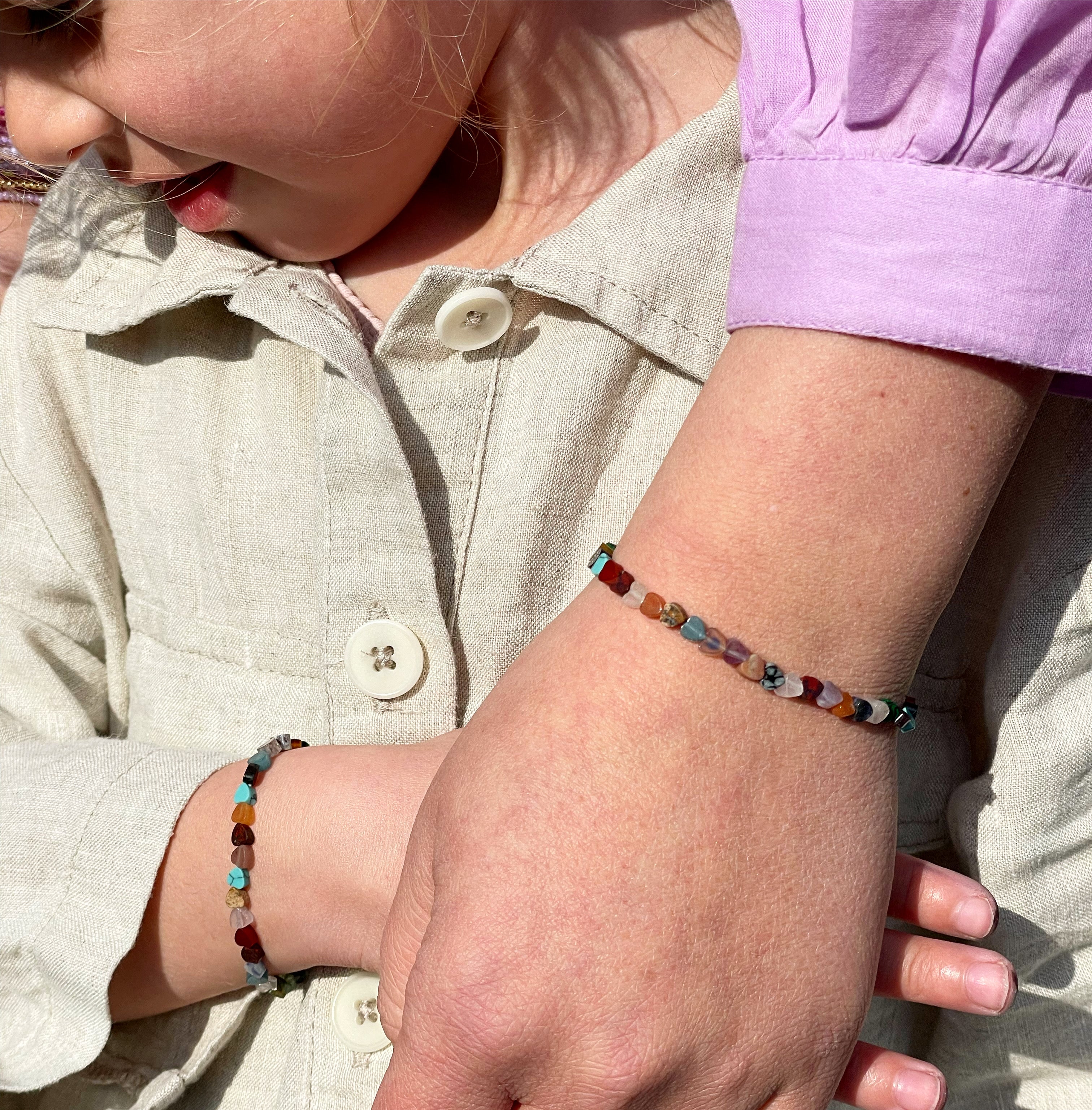 BERT Armband Hartjes Edelsteen Mini voor Kids