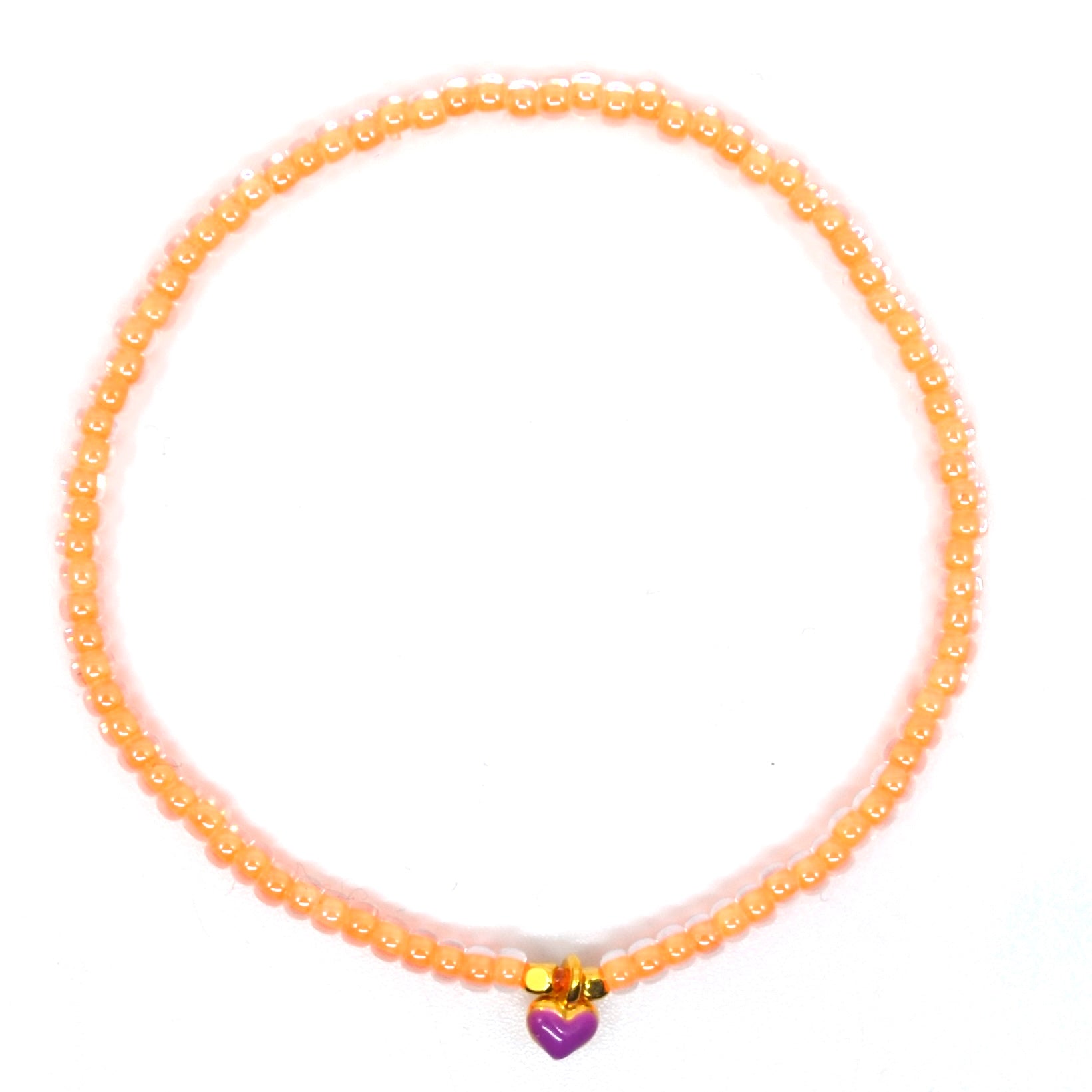 Bert Armband Amor Neonoranje/Paars