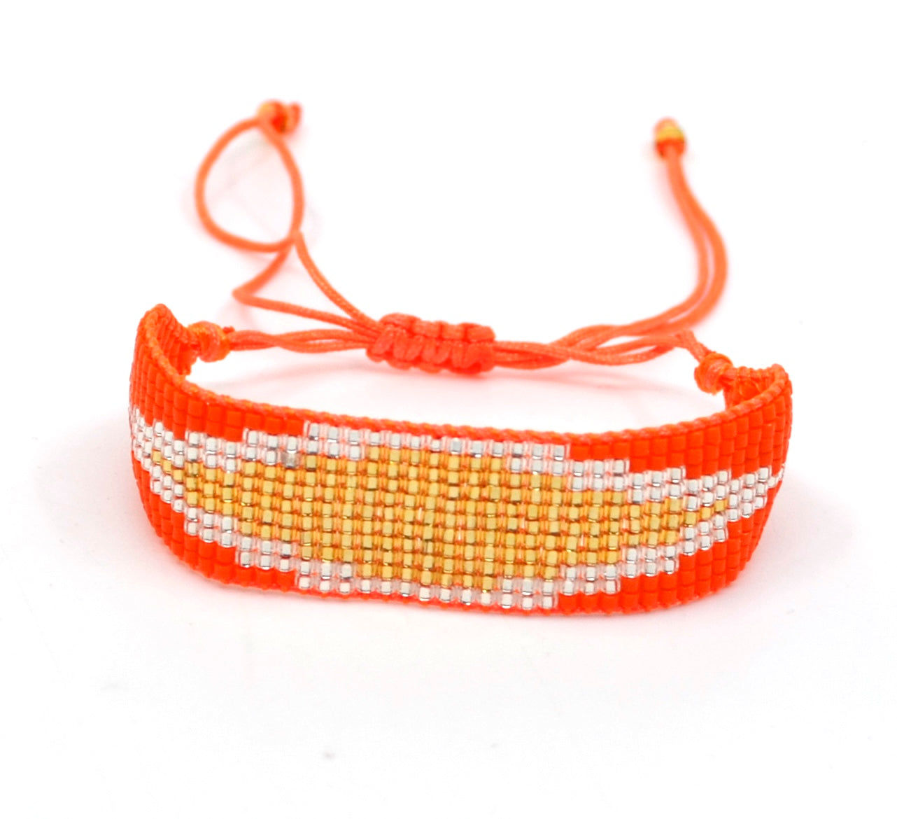 Bert Armband Rainbow Oranje/Goud