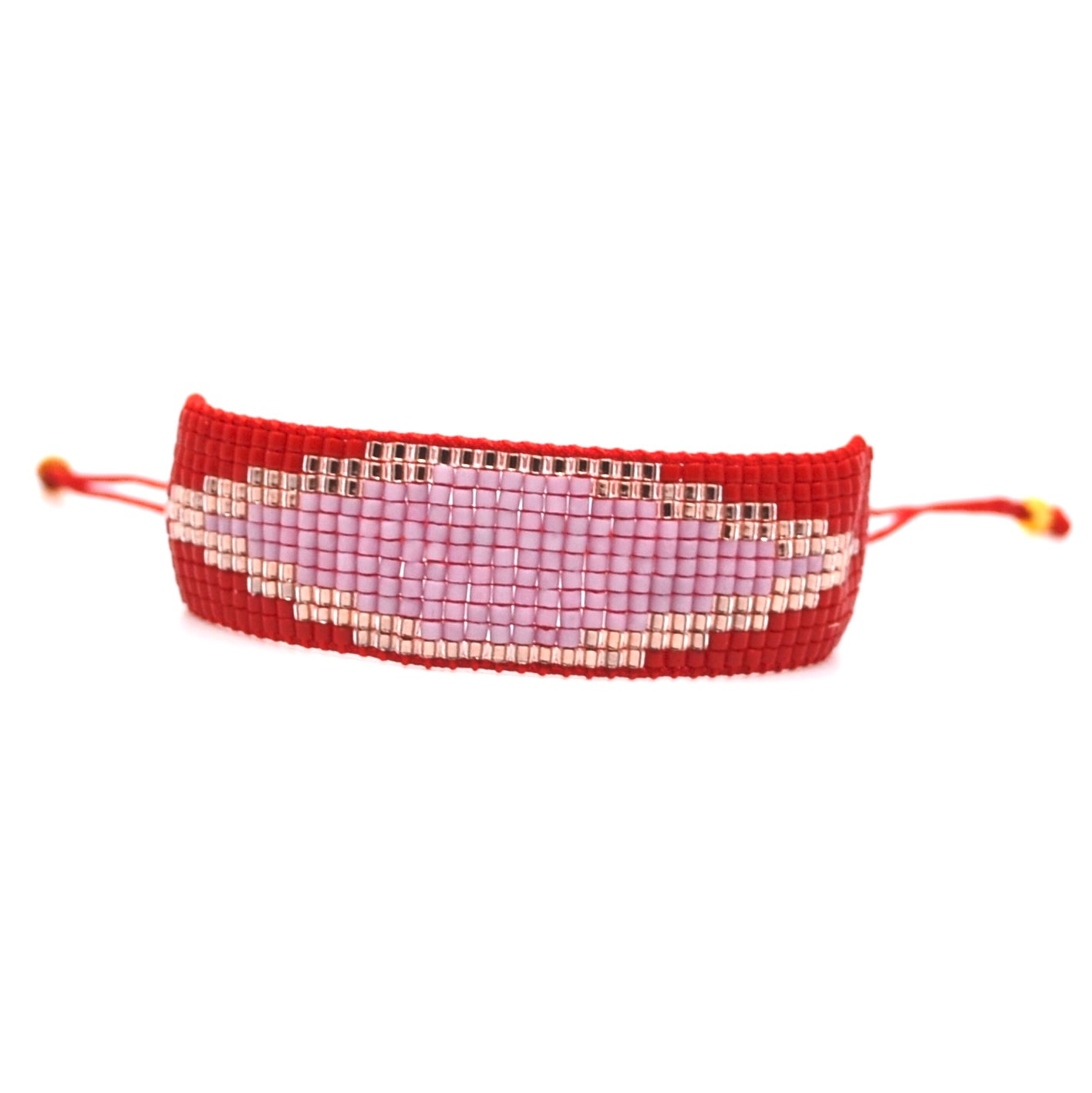 Bert Armband Rainbow Rood/Roze