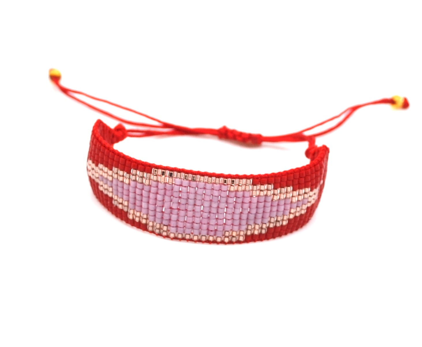 Bert Armband Rainbow Rood/Roze