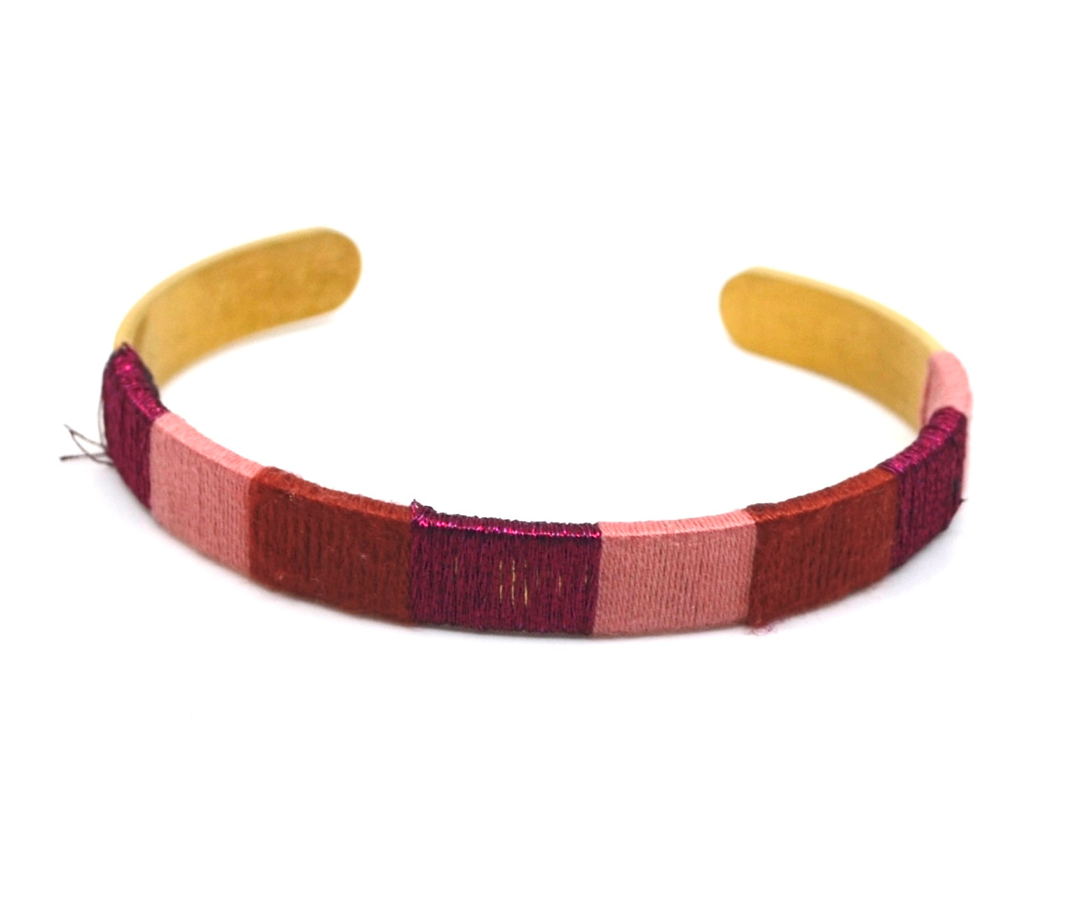 Bert Armband Bangle M Bordeaux/Roze