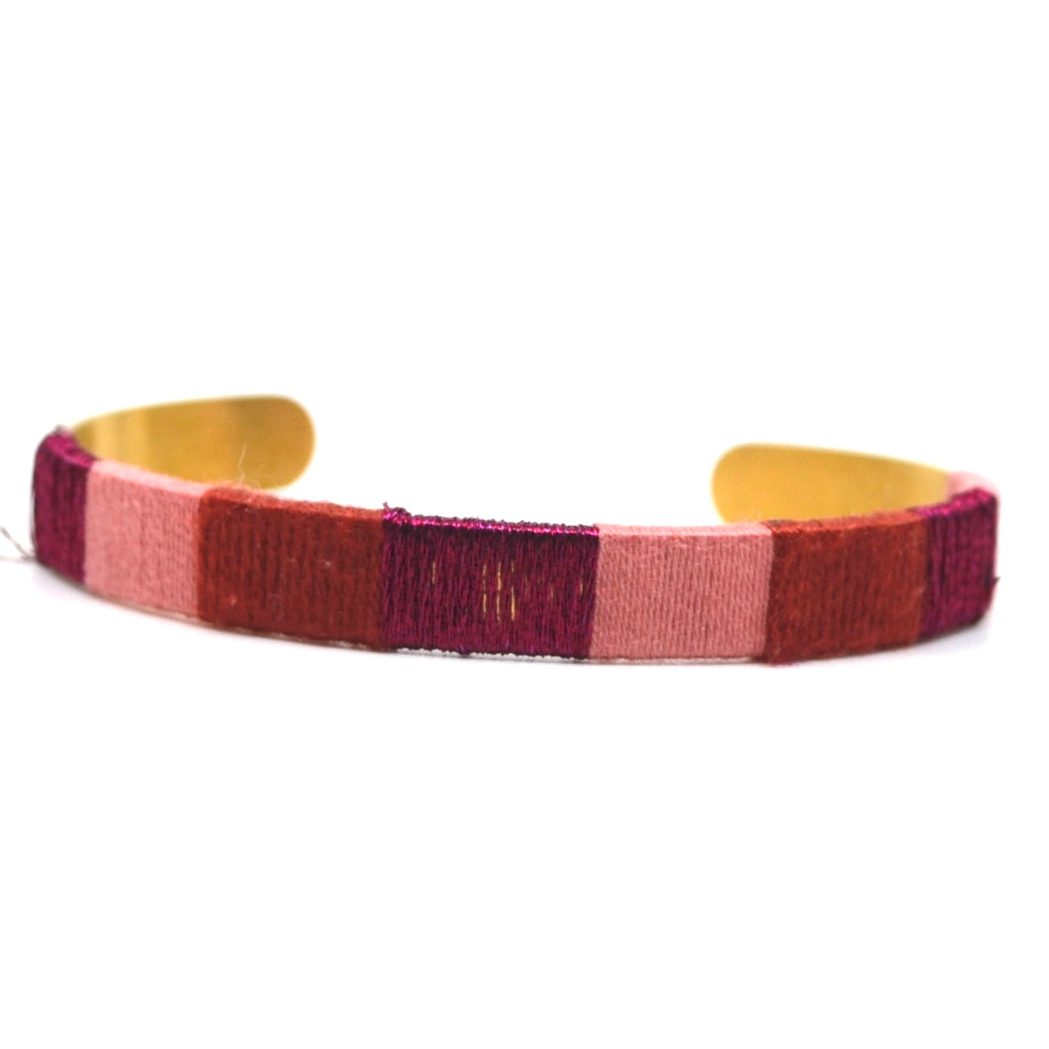 Bert Armband Bangle M Bordeaux/Roze