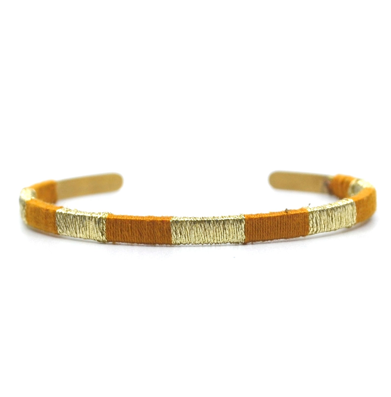 Bert Armband Bangle S Gold Stripe (Kies uit meerdere kleuren)