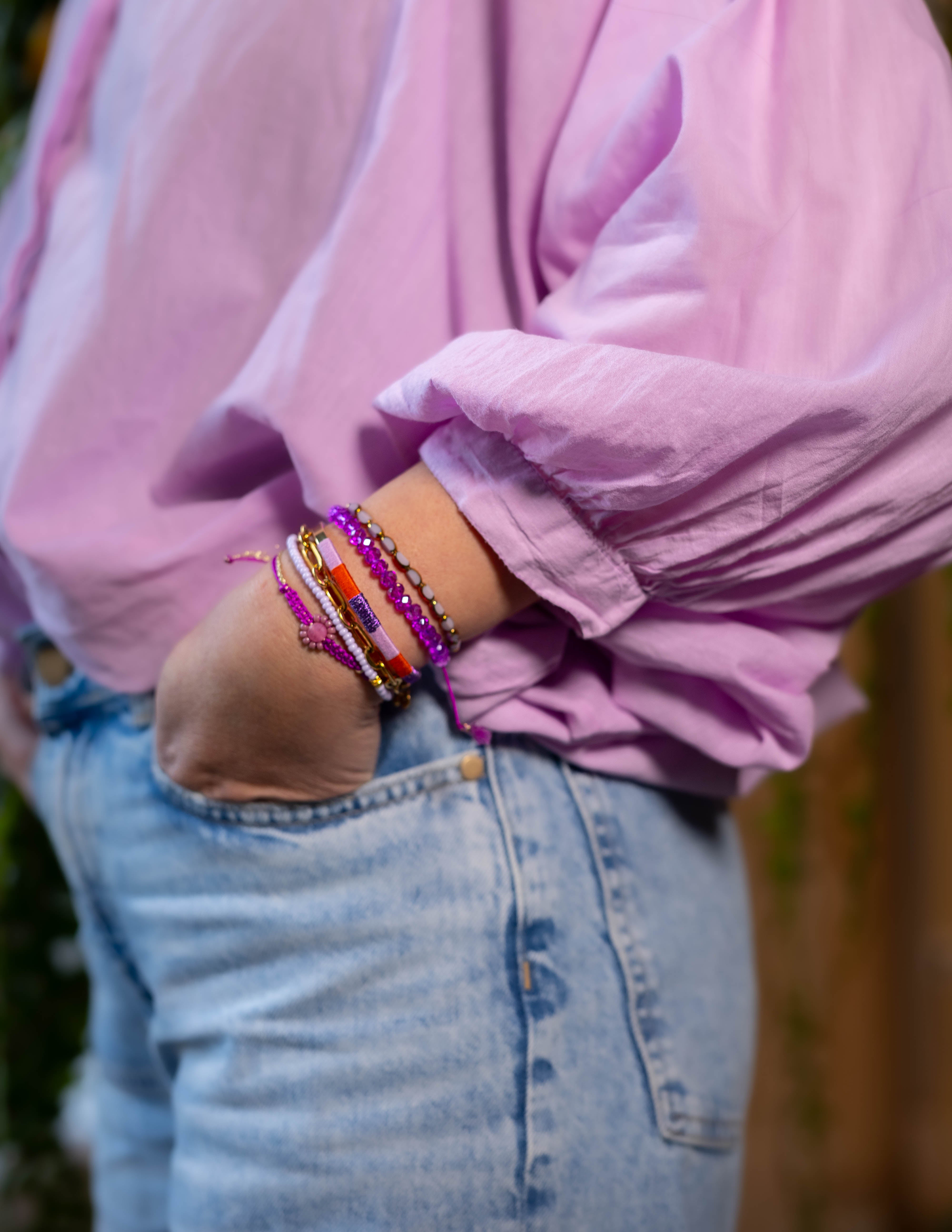 Bert Sieraden Armbandenset paars voorjaar 2025