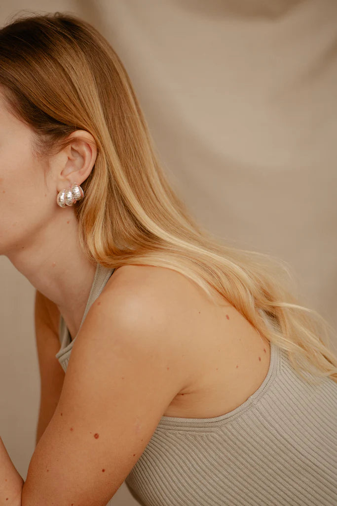 Bobby Rose Jewelry Oorbel Desert Zilver (Per stuk)