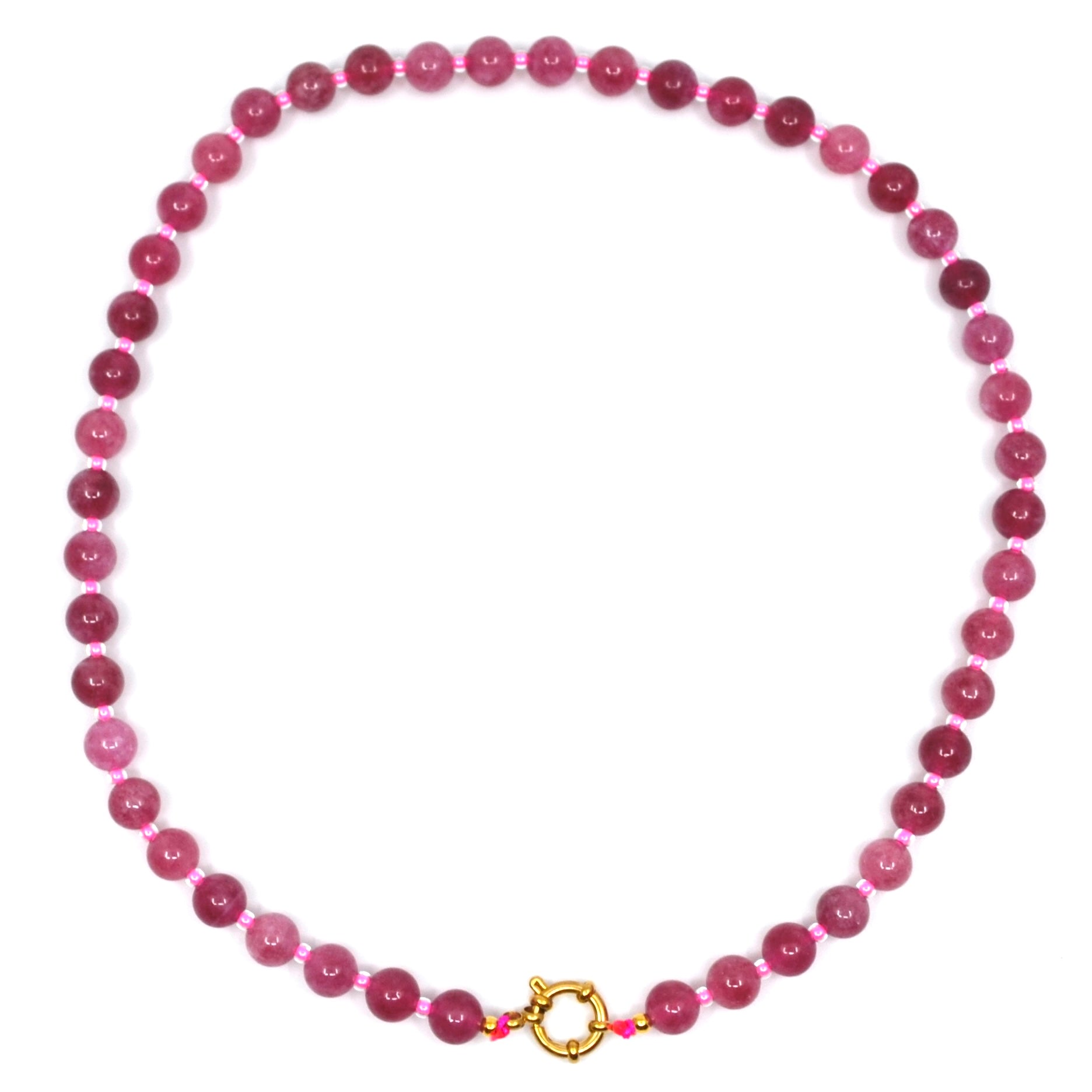 Bert Ketting Rood/Roze Jade