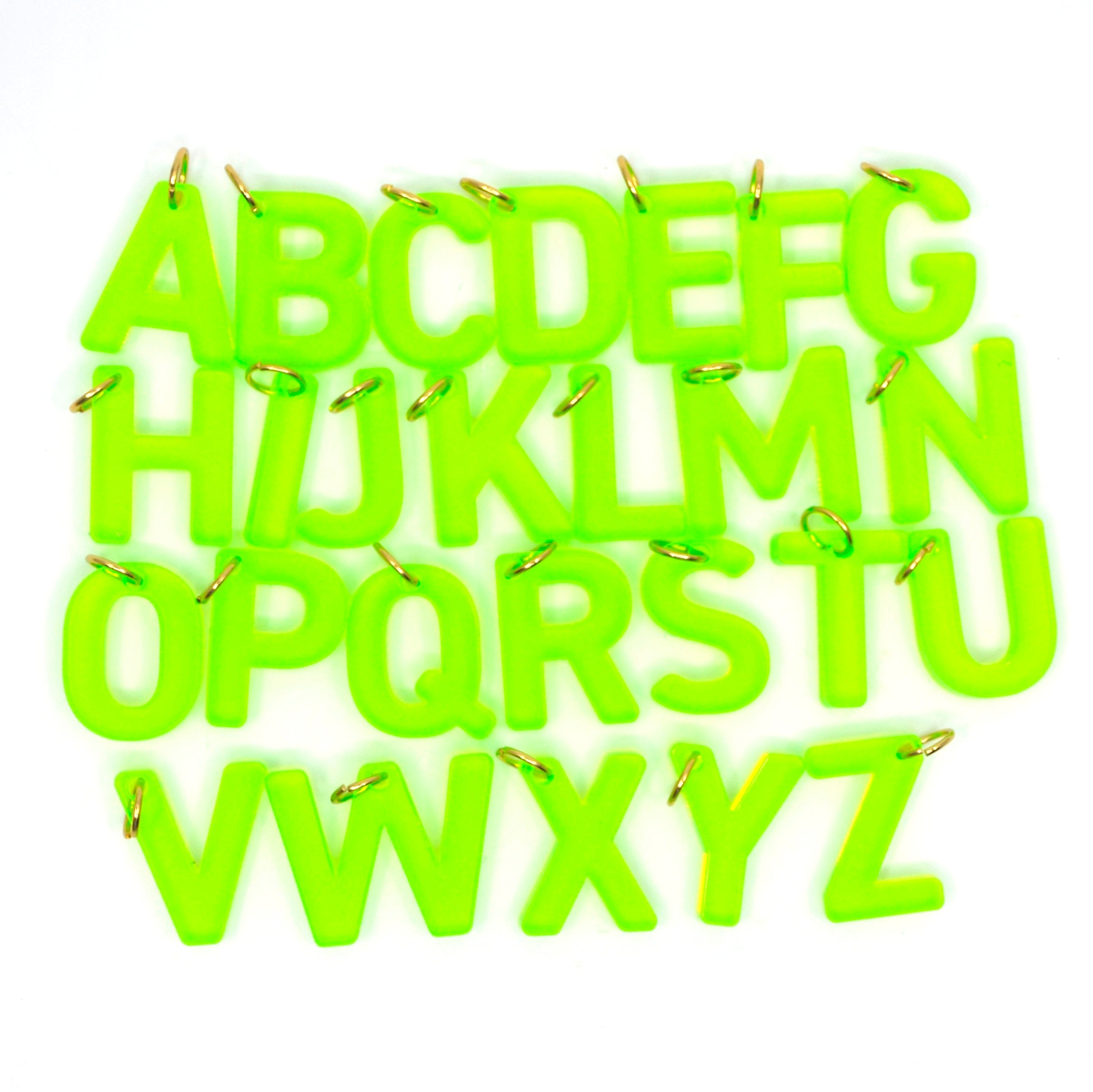 Bert Bedel Initiaal Neon Groen (Kies je letter)