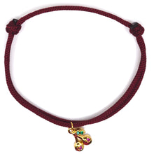Afbeelding in Gallery-weergave laden, By Trend Armband Limited Nylon Cherry Bordeaux