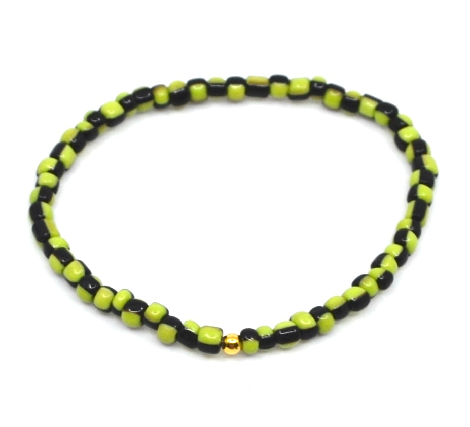 Bert Armband Funky Lime Zwart