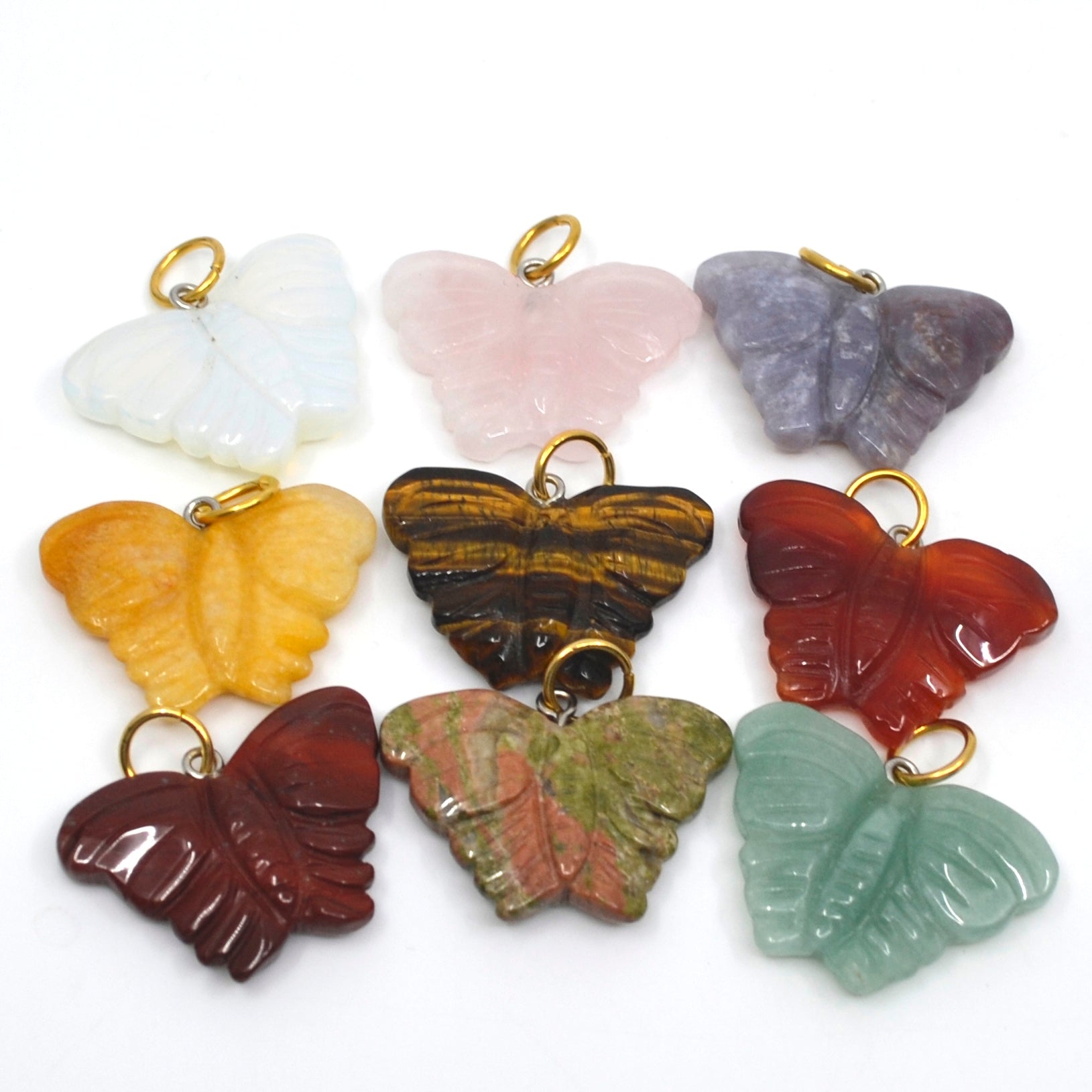 Bert Bedel Vlinder XL Edelsteen (Kies uit meerdere soorten)