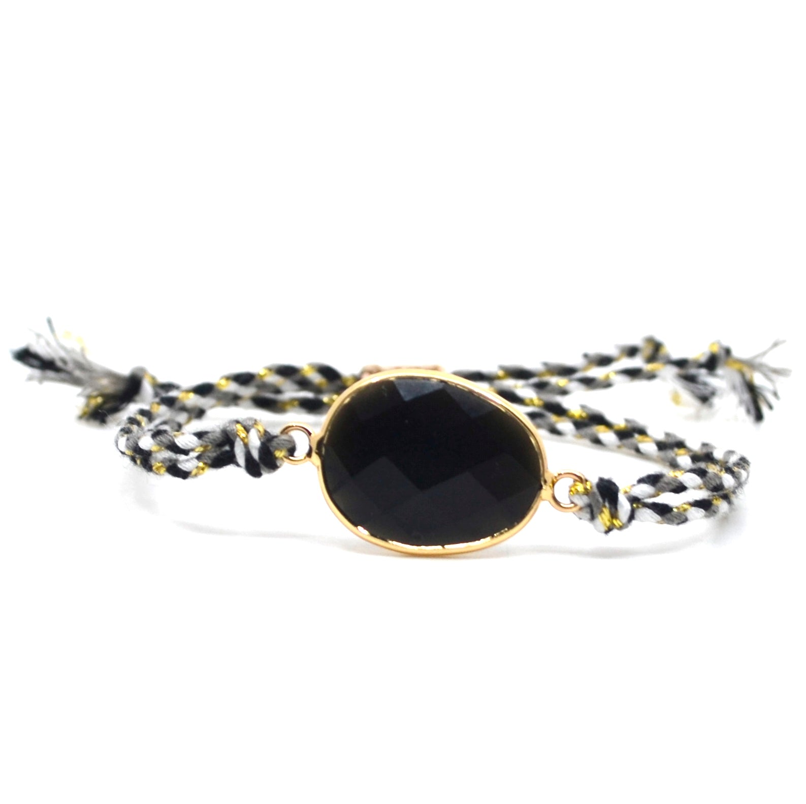 Bert Armband Precious Stone Zwarte Agaat