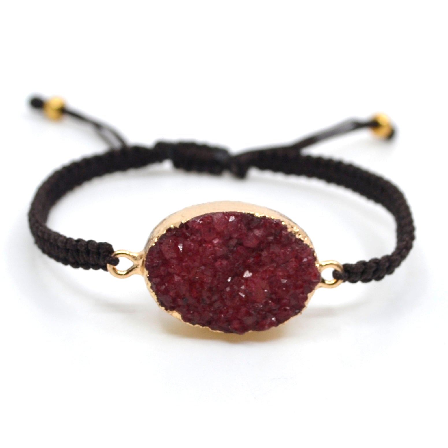 Bert Armband Druzy Bordeaux