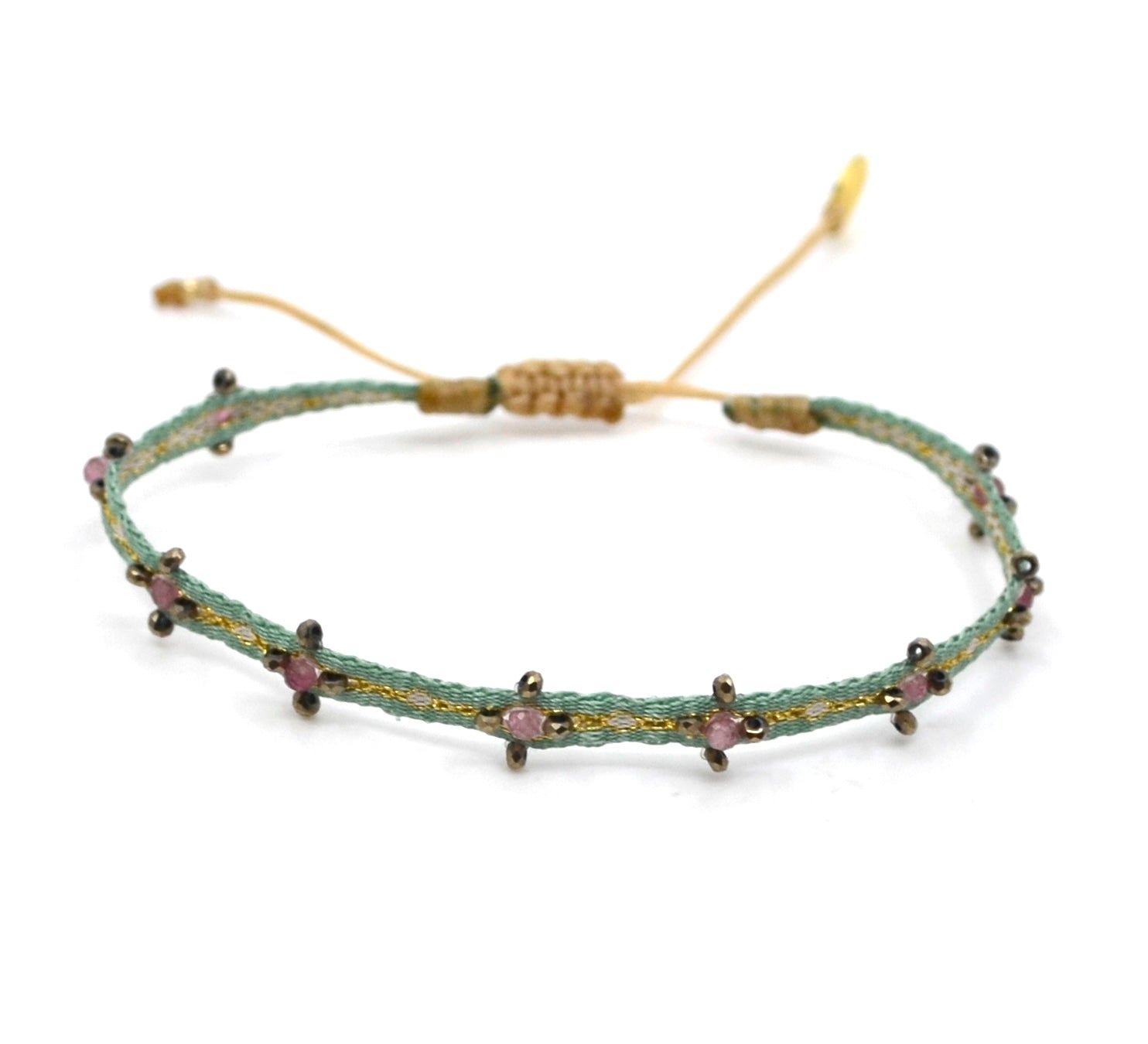 LeJu Armband Cruzy - 3 Hematiet/Toermalijn