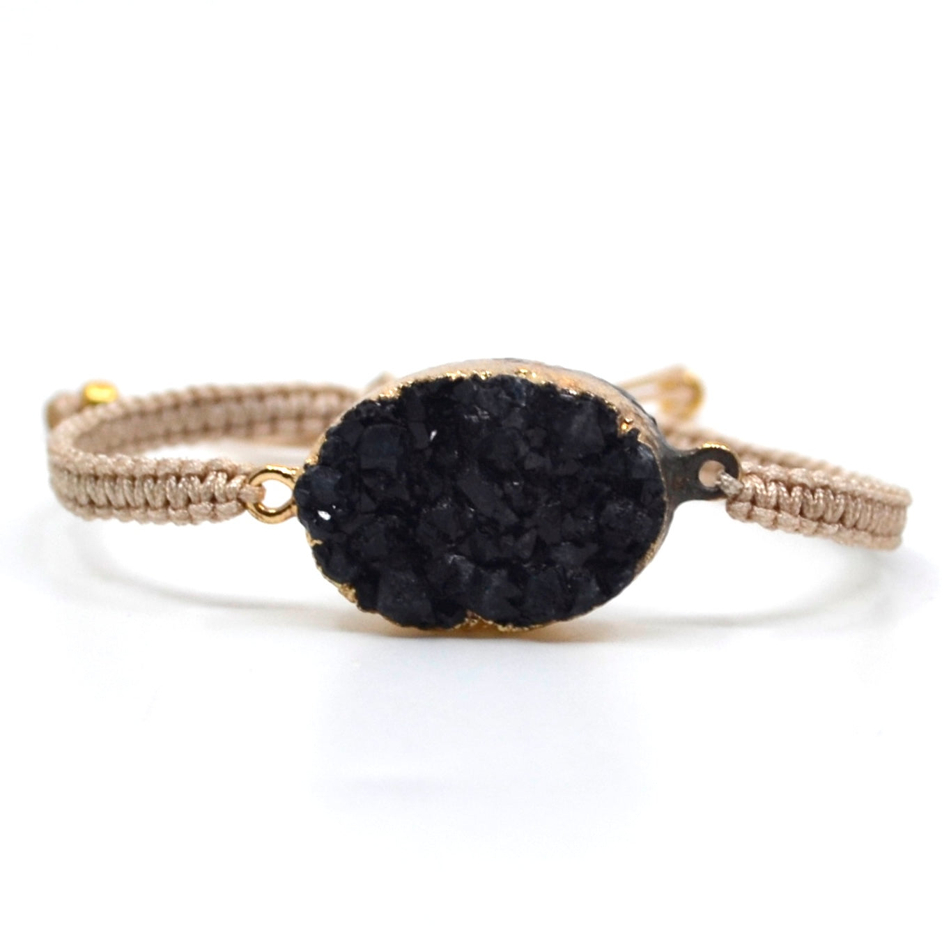 Bert Armband Druzy Zwart