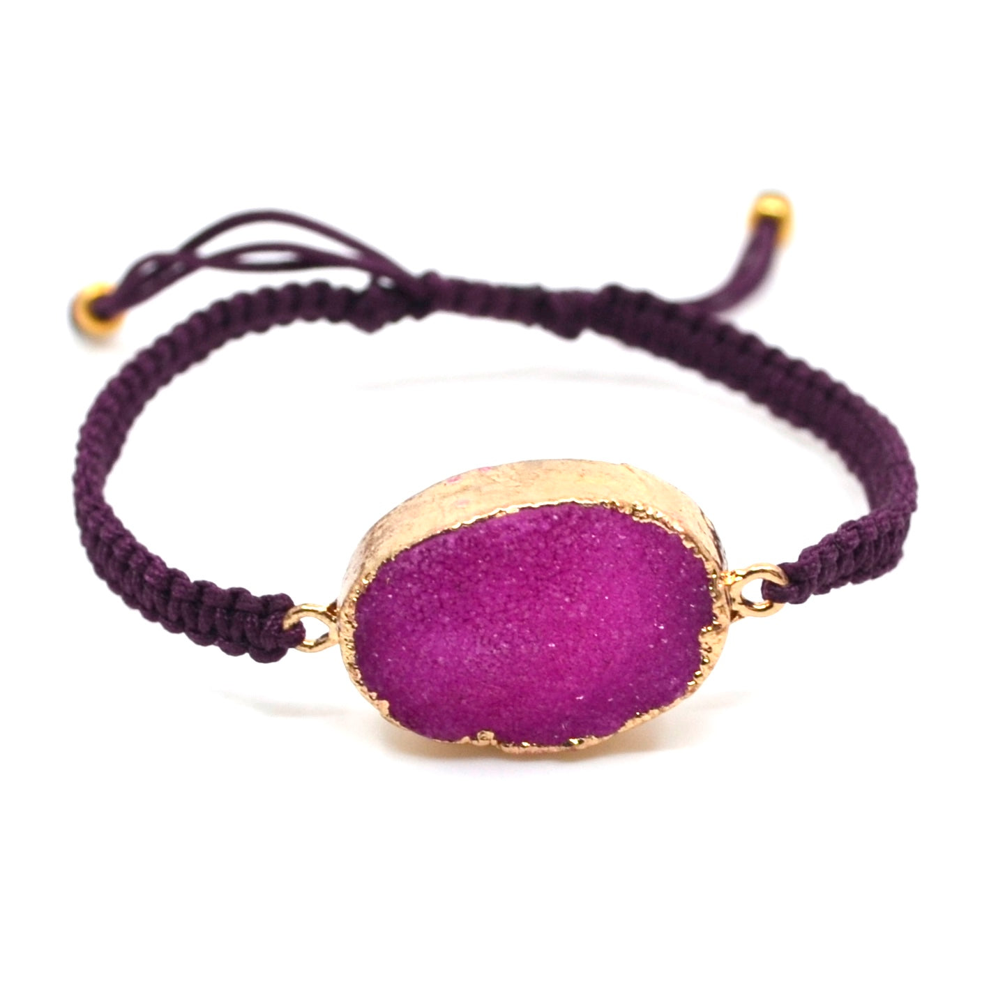 Bert Armband Druzy Fuchsia