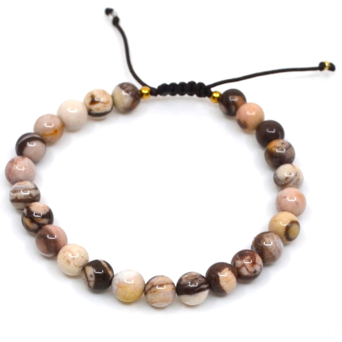 Bert Armband Nature Zebrasteen