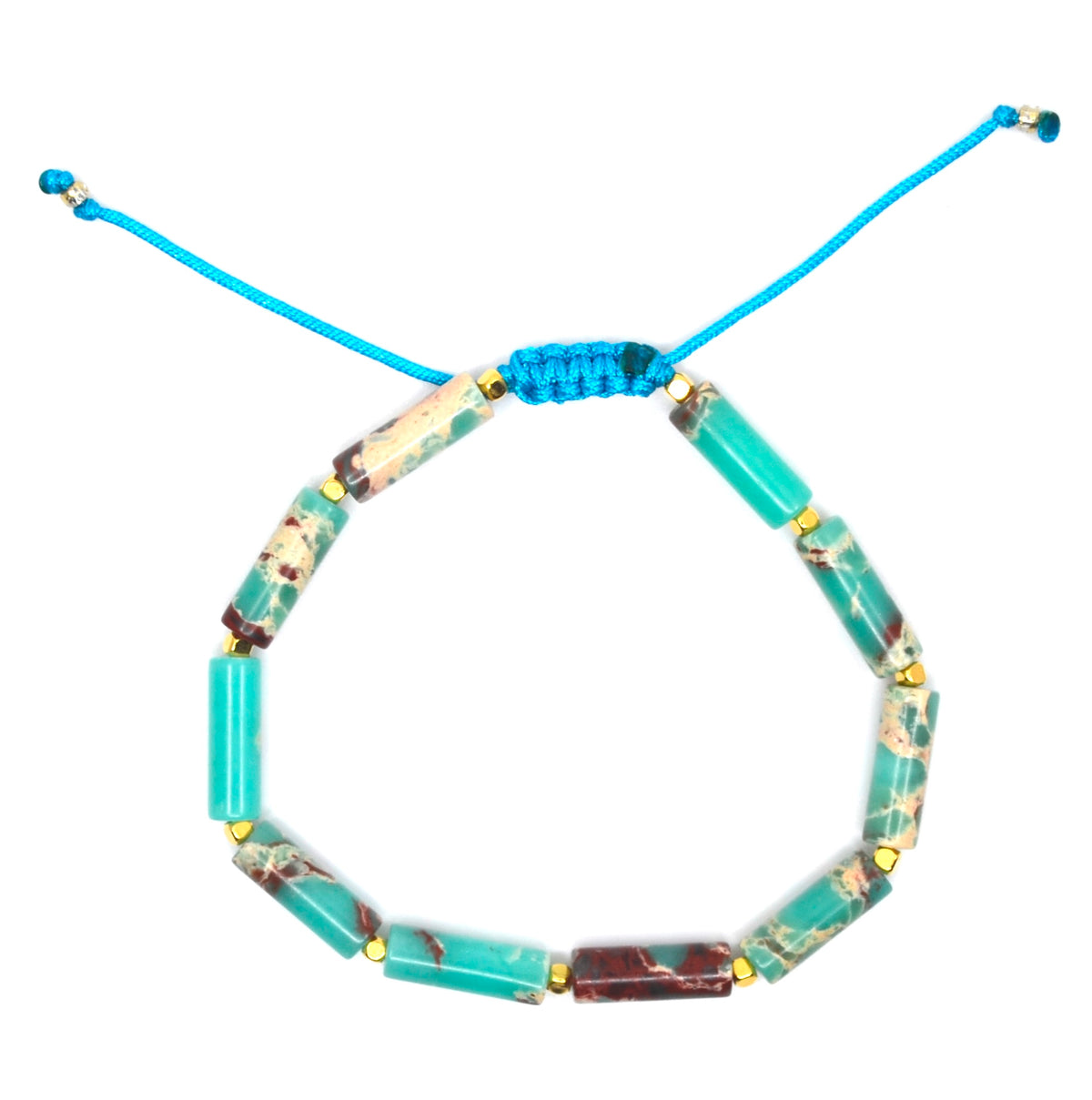 Bert Armband Cilly Geverfde Jaspis Turquoise