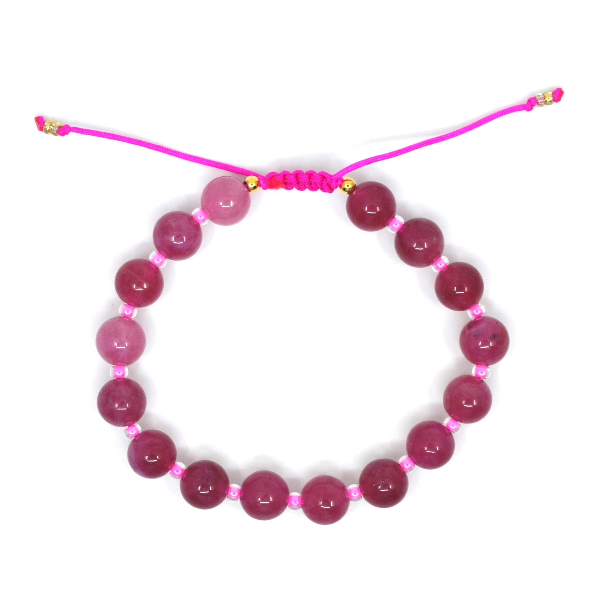 BERT Armband Rood/Roze Jade