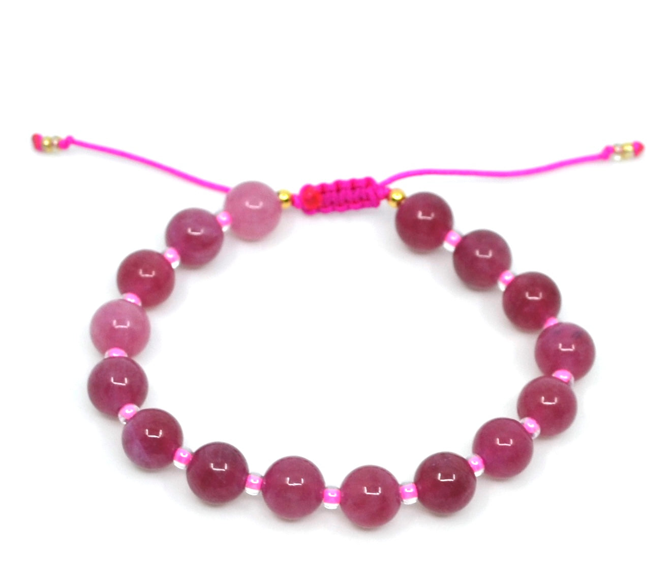BERT Armband Rood/Roze Jade