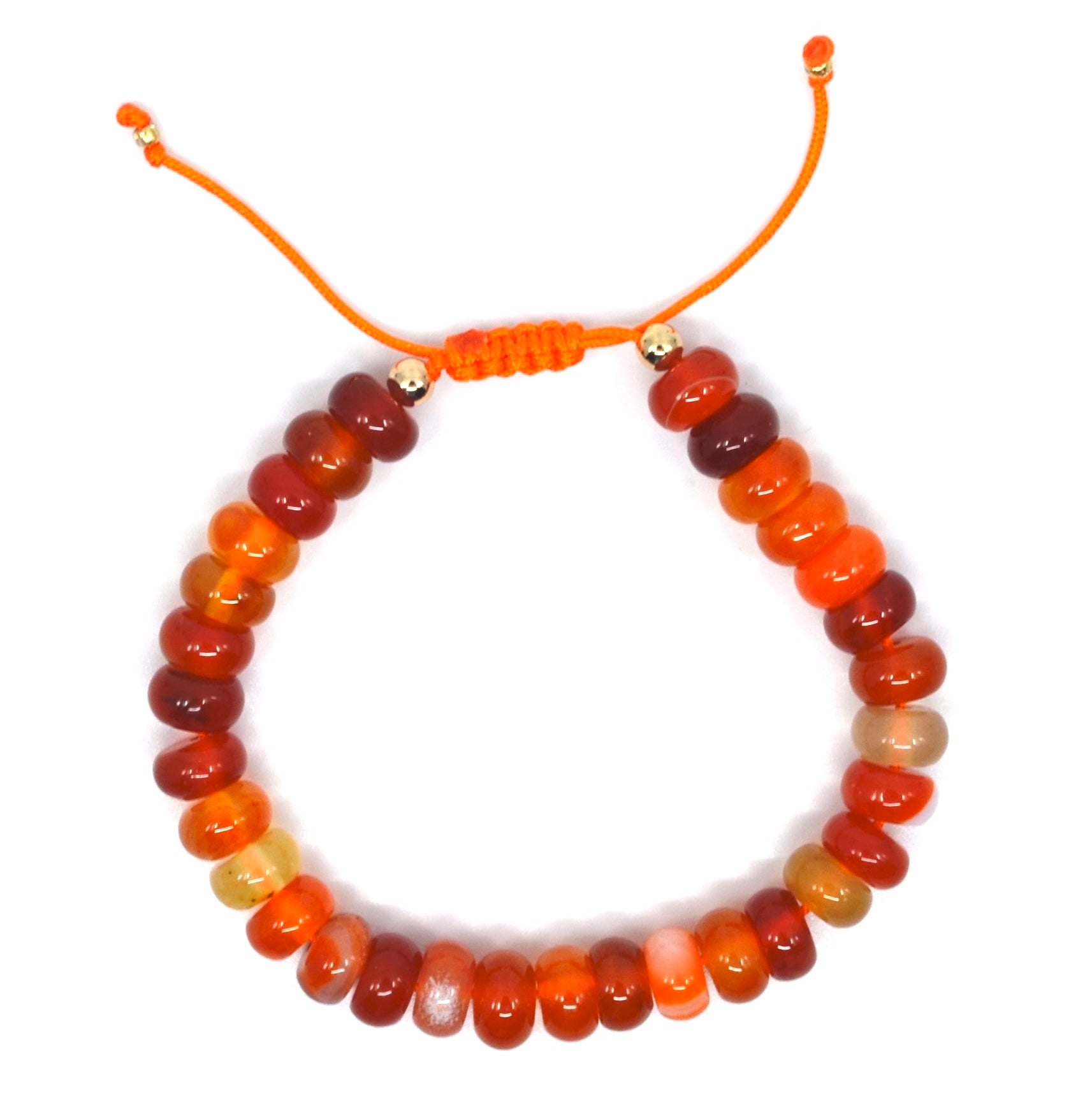 Bert Armband Stones Oranje (Agaat)