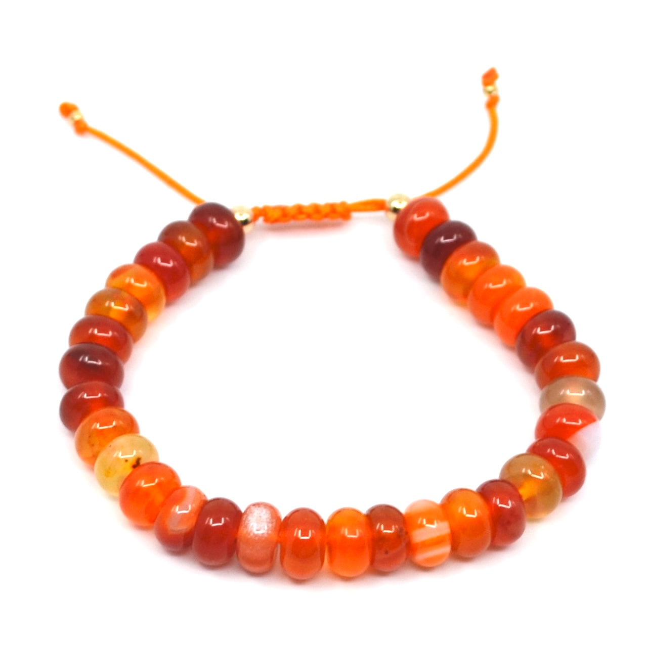 Bert Armband Stones Oranje (Agaat)