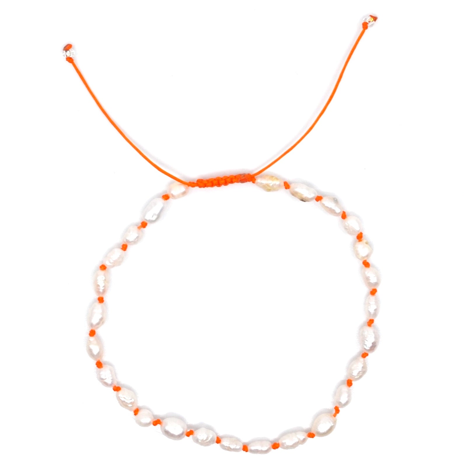 Bert Armband Parel M (Kies uit meerdere kleuren koord)