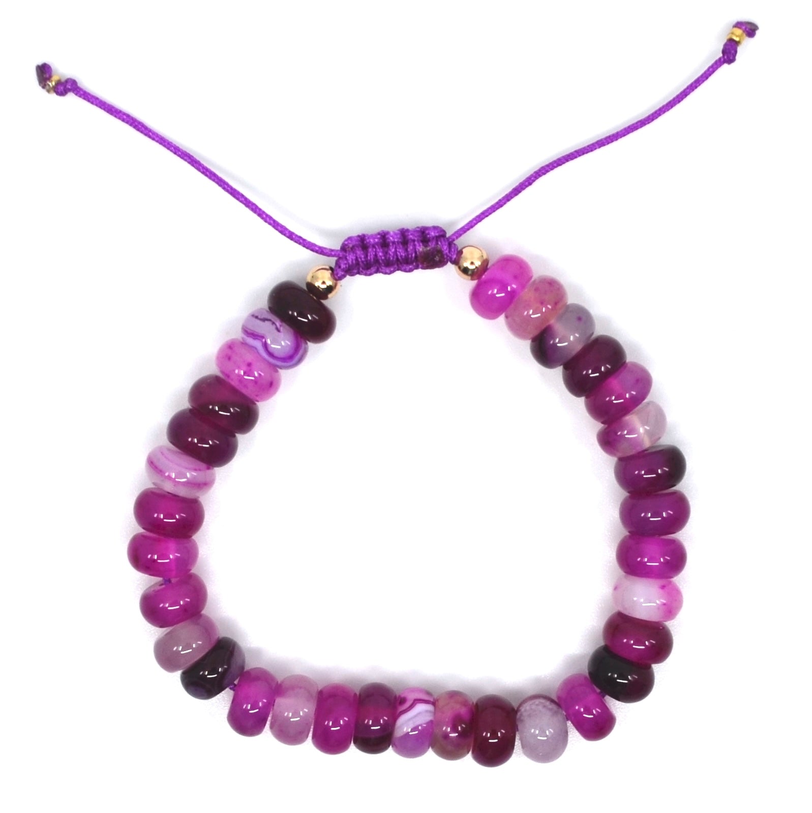 Bert Armband Stones Roze (Agaat)