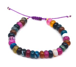 Bert Armband Stones Multicolor (Agaat)