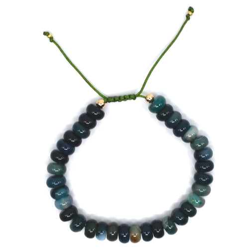 Bert Armband Stones Groen (Agaat)