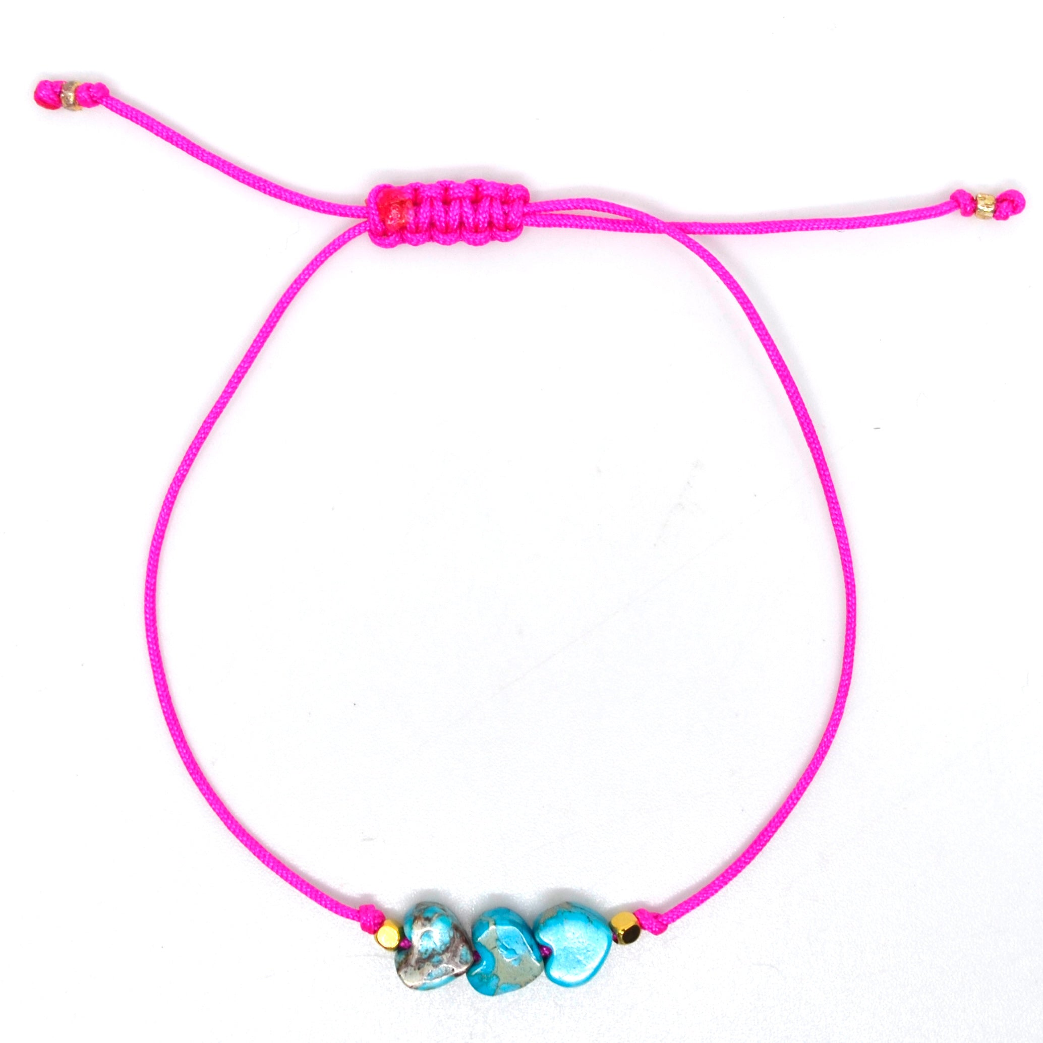 Bert Armband Moederdag 3 Hart Lichtblauw