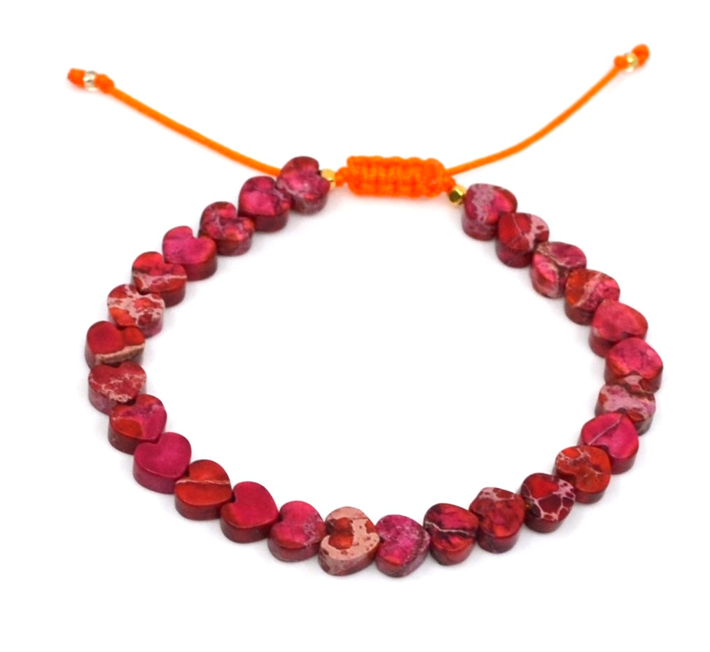 Bert Armband Moederdag Harten Rood