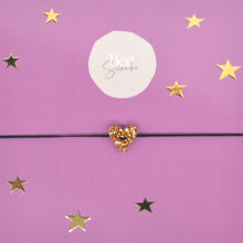 Afbeelding in Gallery-weergave laden, Bert Armband Love Goud Glitter (kies uit meerdere kleuren koord)