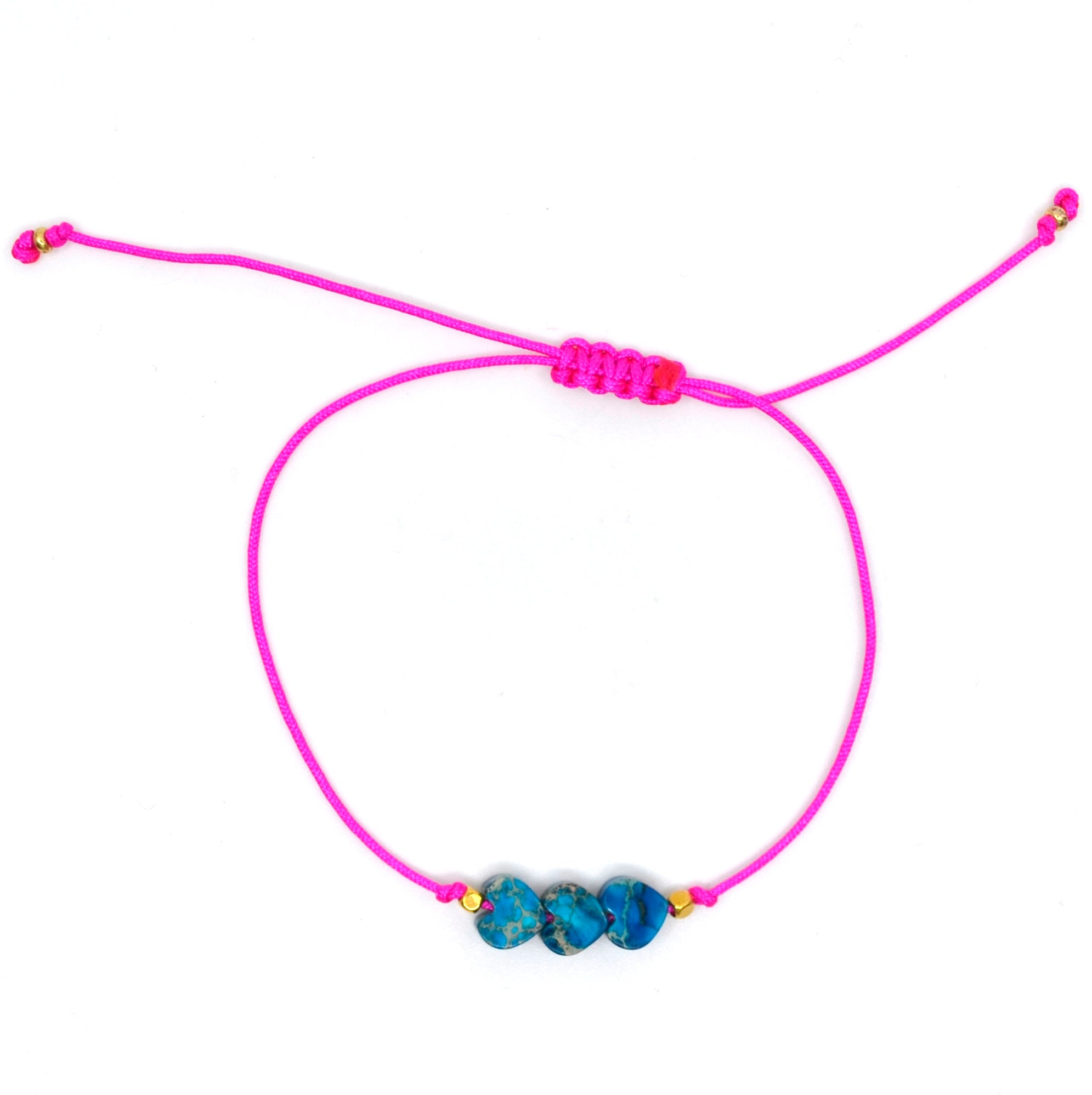 Bert Armband Moederdag 3 Hart Blauw