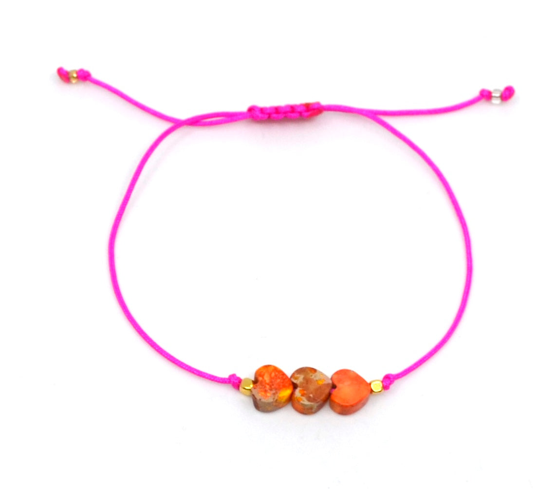 Bert Armband Moederdag 3 Hart Oranje