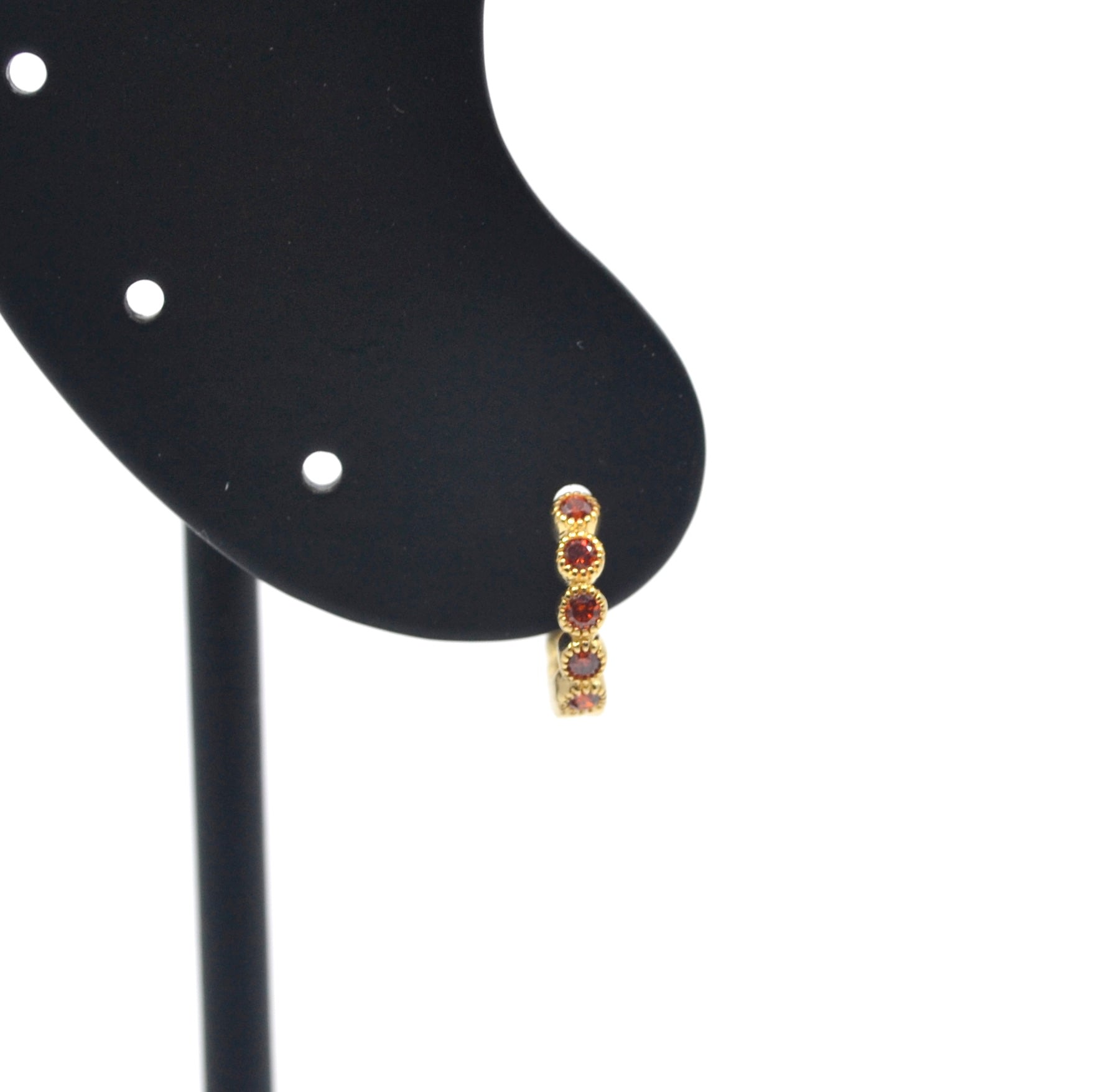 Bobby Rose Jewelry Oorbel Camel Swarovski Clip (Per stuk)