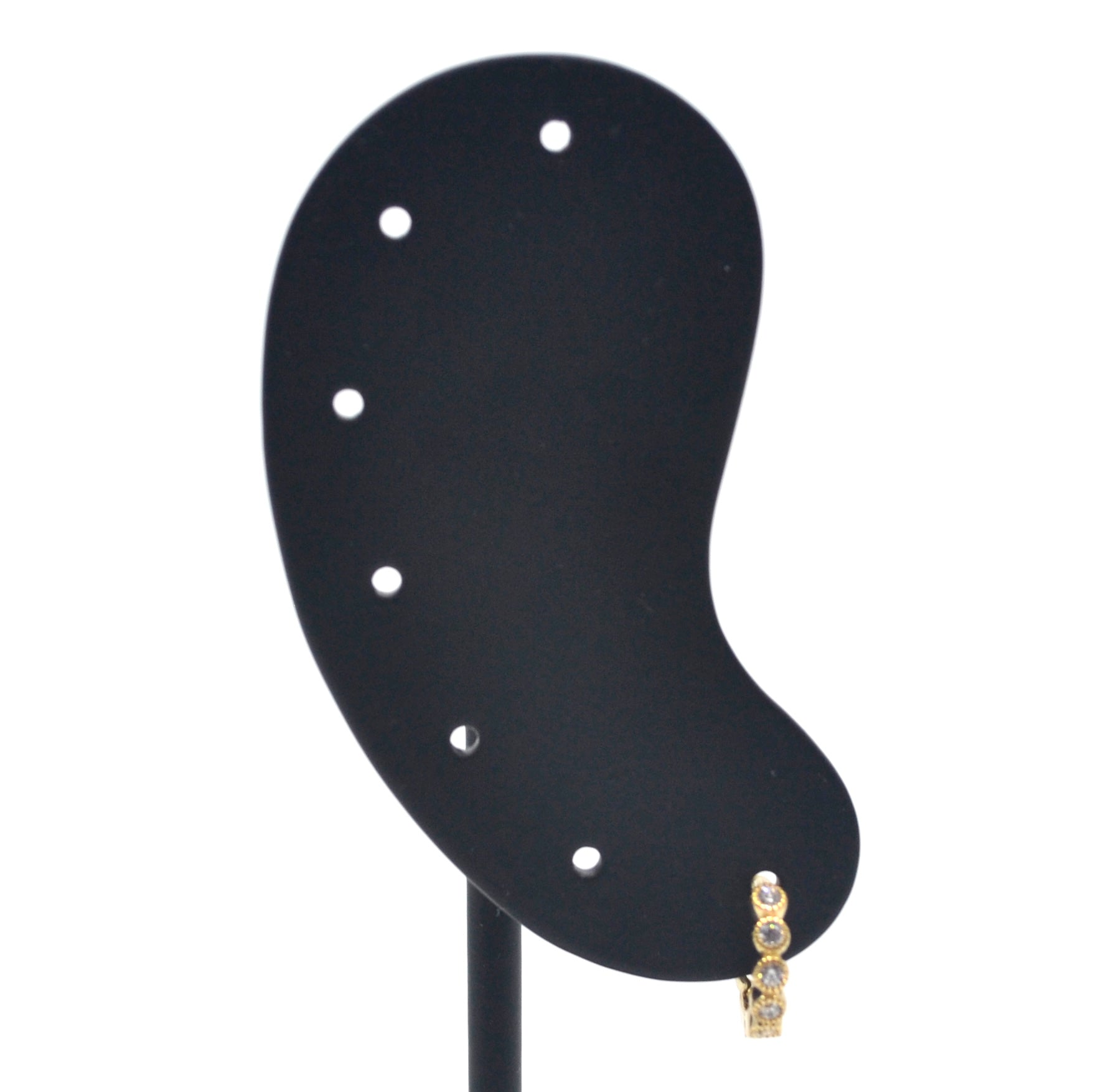 Bobby Rose Jewelry Oorbel White Swarovski Clip (Per stuk)