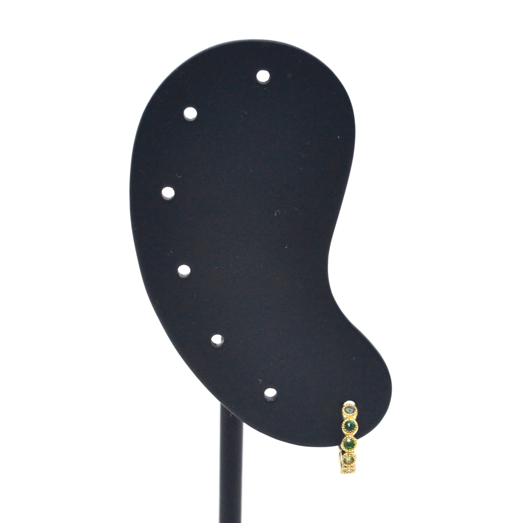 Bobby Rose Jewelry Oorbel Multi Green Swarovski Clip (Per stuk)