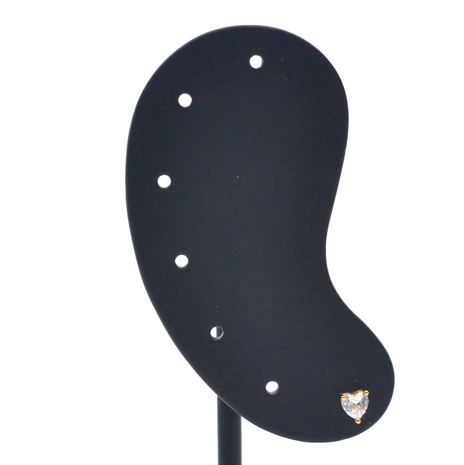 Bobby Rose Jewelry Oorbel Heart White (per stuk)