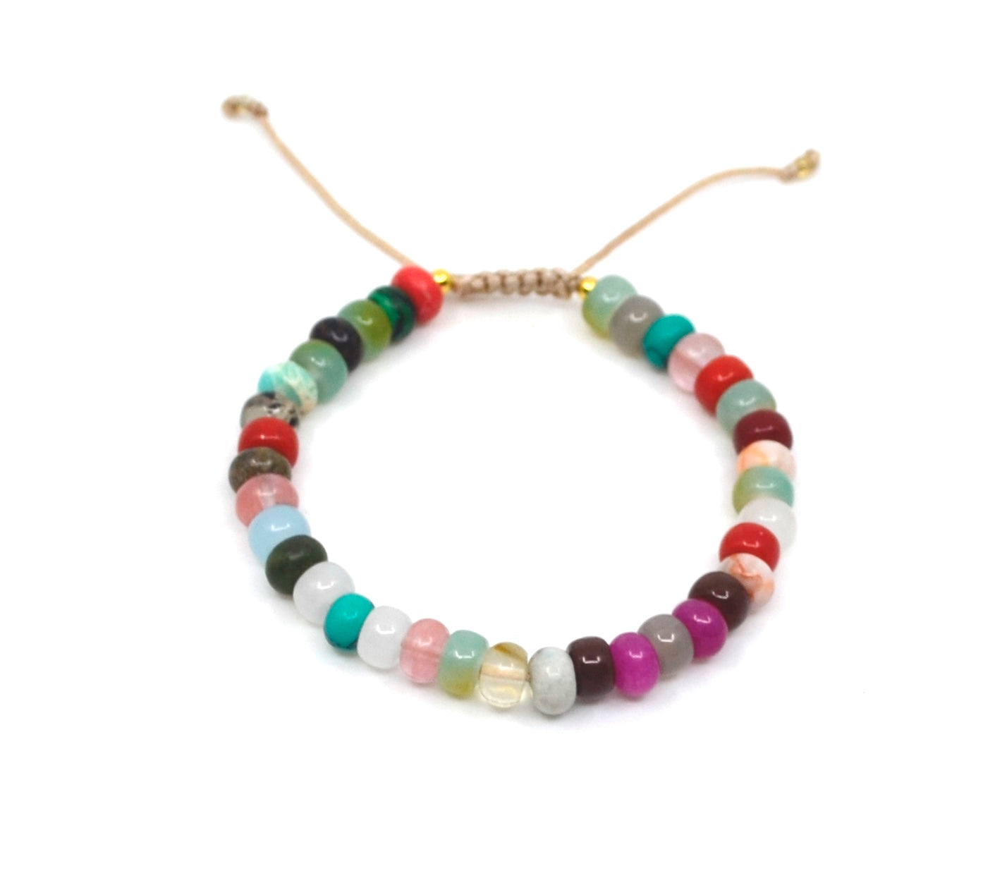 Bert Armband Natuursteen Mix S