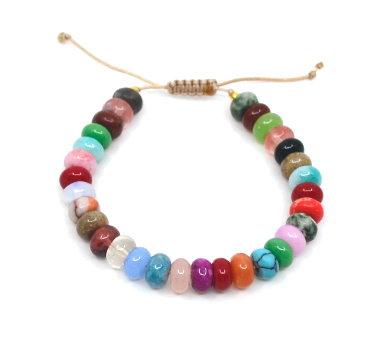 Bert Armband Natuursteen Mix L