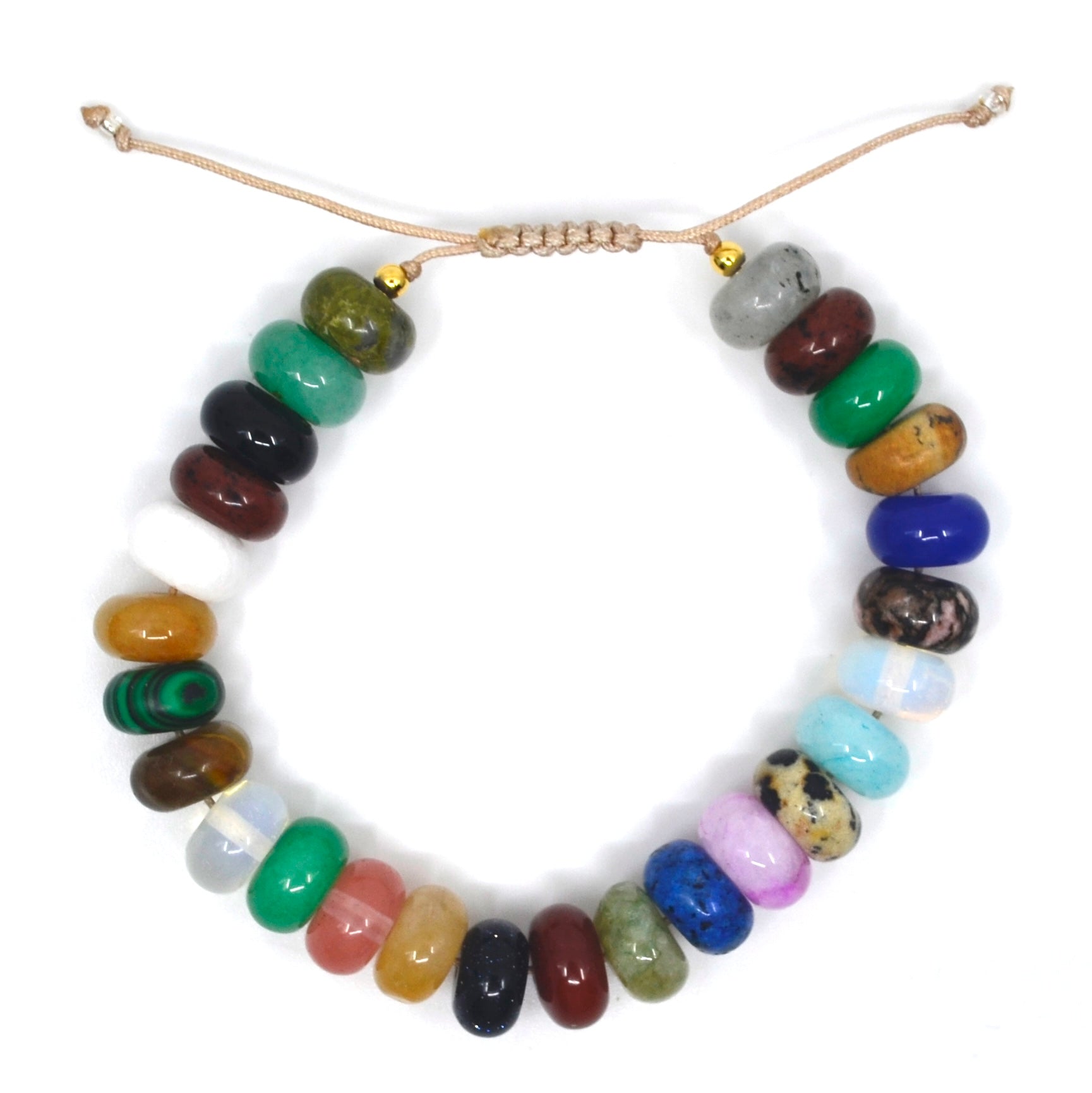 Bert Armband Natuursteen Mix XL