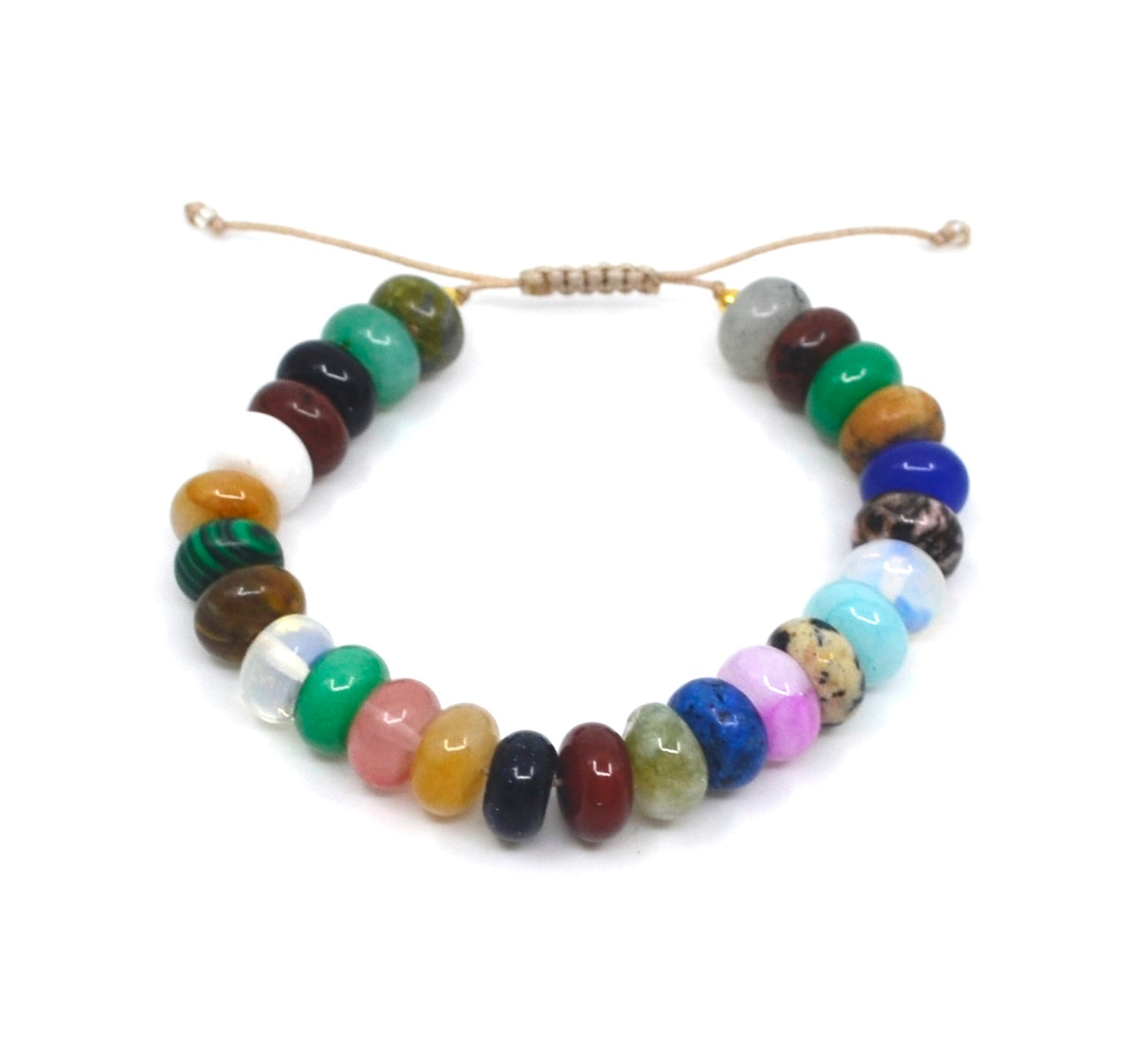 Bert Armband Natuursteen Mix XL