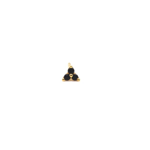 Bobby Rose Jewelry Oorbel Triangle Black (Per stuk)