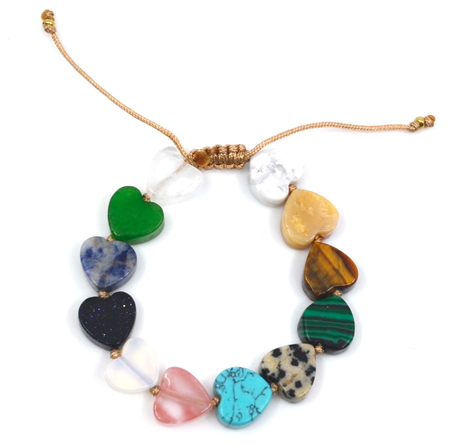 BERT Armband Kids Hartjes Edelsteen (kies uit verschillende soorten)