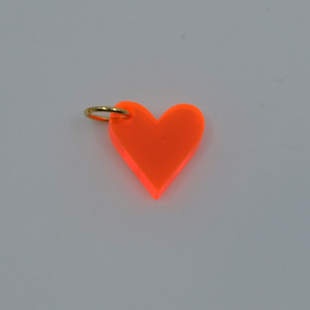 Bert Bedel Hart Neon Oranje Transparant
