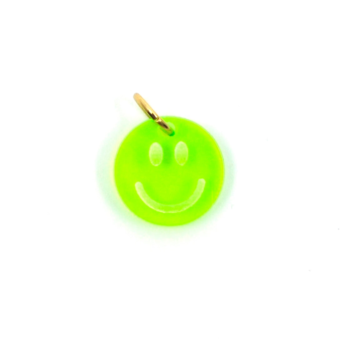 Bert Bedel Smiley Neon Groen Transparant