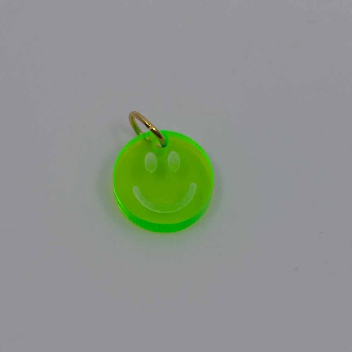 Bert Bedel Smiley Neon Groen Transparant